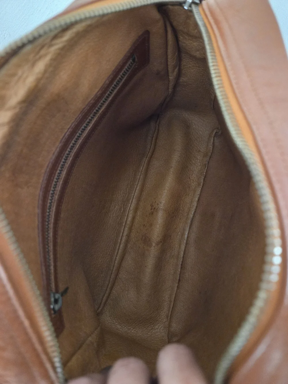 MCM Cognac Logo Flap Messenger Bag With Buckle - Cognac Visetos